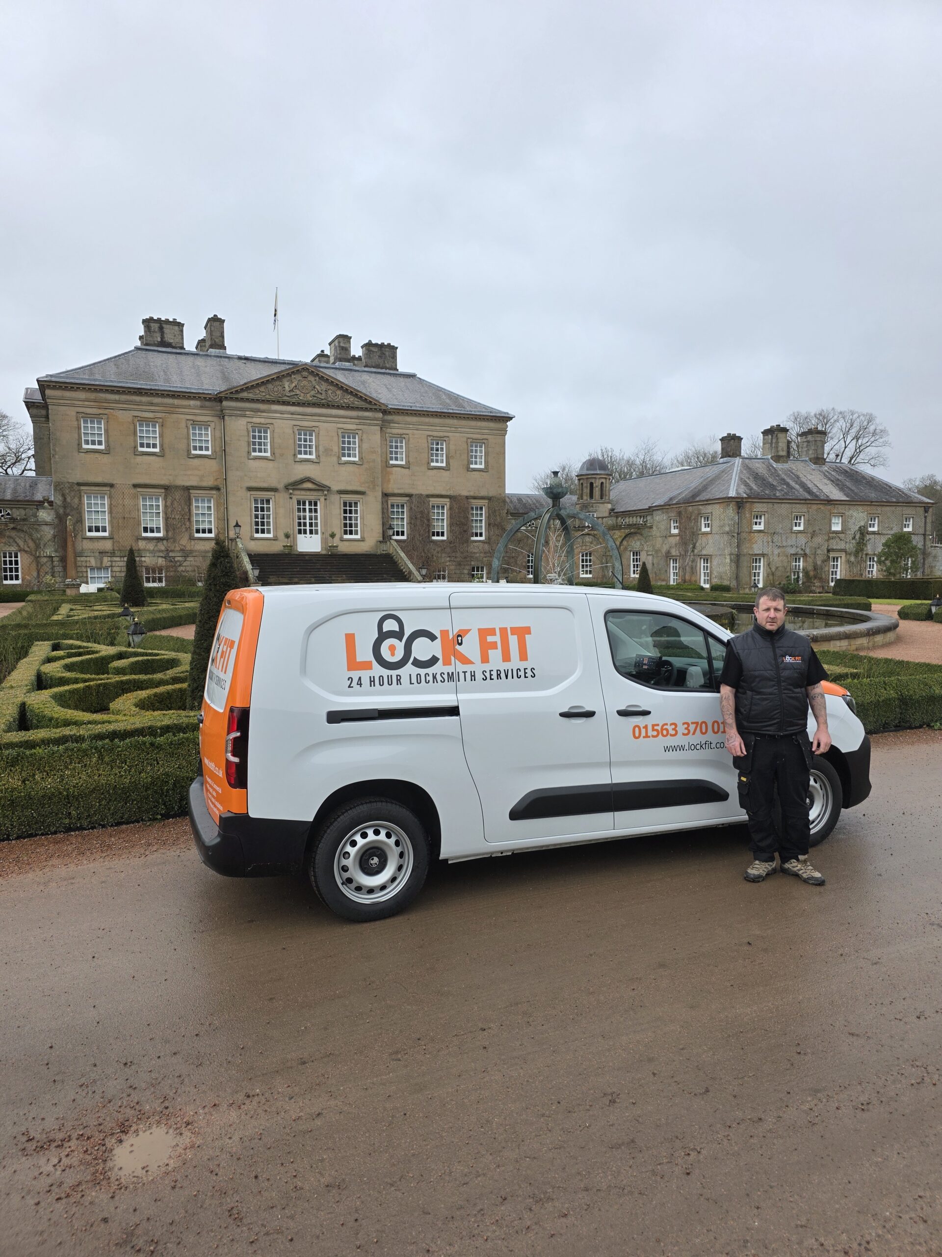 Stuart Bridge LockFit Cumnock Locksmith Stood Next To His Van Stuart Bridge LockFit Cumnock Locksmith Stood Next To His Van